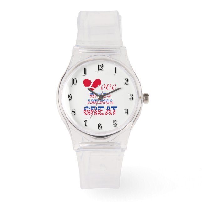 Love makes America great Watch (Front)