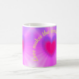Love makes the world go around coffee mug