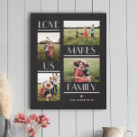 Love Makes Us Family Editable Colour Wrapped Canva Canvas Print<br><div class="desc">Preserve the precious moments with personalised wall decor. Makes a great gift! Designed by Berry Berry Sweet. Visit our website at berryberrysweet.com to learn more about us and our full product lines.</div>