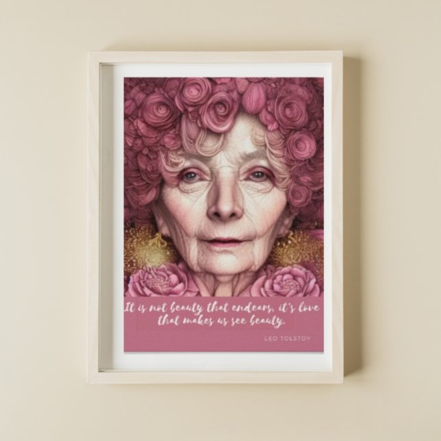 Love Makes Us See Beauty Quote Poster (Creator Uploaded)