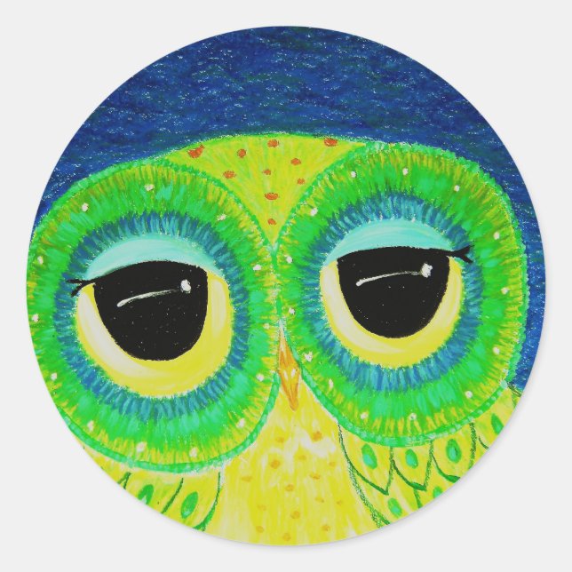 Love Makes You Feel Larger Than Life Classic Round Sticker (Front)