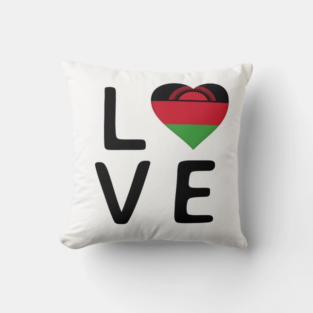 Love - Malawi Flag Cushion (Front)