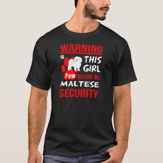 love Maltese Funny Gift T-Shirt (Front)