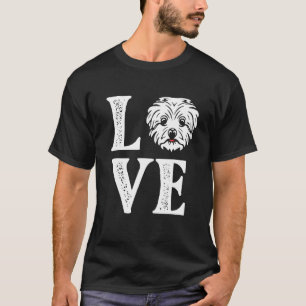 Love - Maltese Owner Puppy Lover Dog Lover Puppies T-Shirt