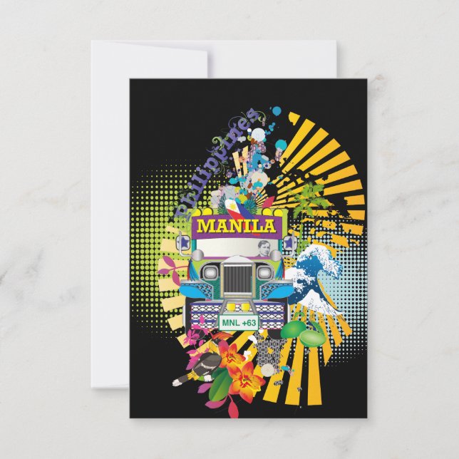 Love Manila, Philippines Invites (Front)