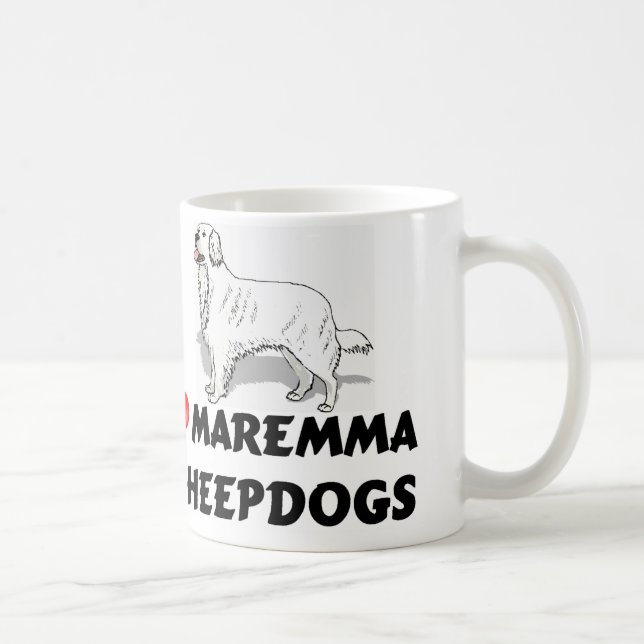 Love Maremma Sheepdogs Mug (Right)