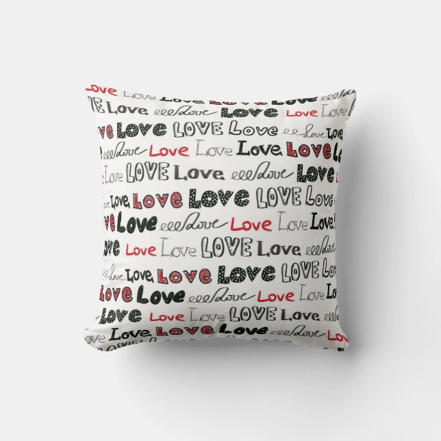 Love Marker Texture Seamless Background Cushion (Front)