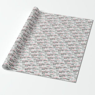 Love Marker Texture Seamless Background Wrapping Paper