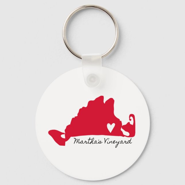 Love Martha's Vineyard Keychain (Front)