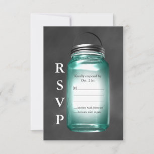 Love Mason Jars RSVP Card