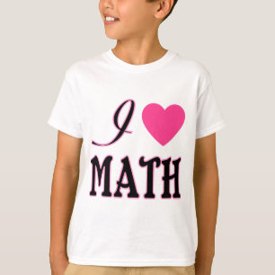 Love Math Pink Heart Logo T-Shirt