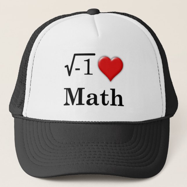 Love math trucker hat (Front)