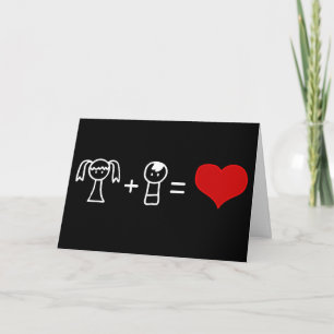 'Love mathematics' greeting card