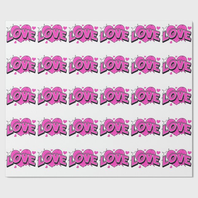 LOVE Matte Wrapping Paper (Flat)