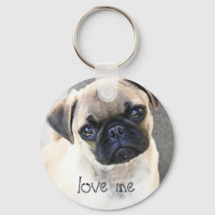 love me - cute mops key ring