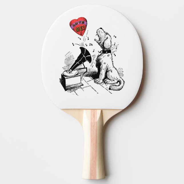 Love Me Heart (dog)      Ping Pong Paddle (Front)