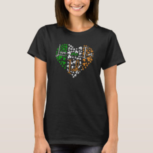 Love me I'm a Irish with Heart St Patricks Fancy D T-Shirt