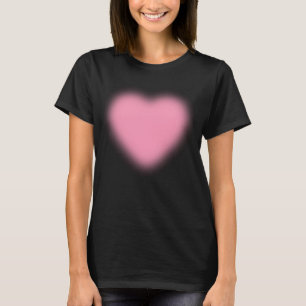 Love Me Lots with a Fuzzy Pink Heart T-Shirt