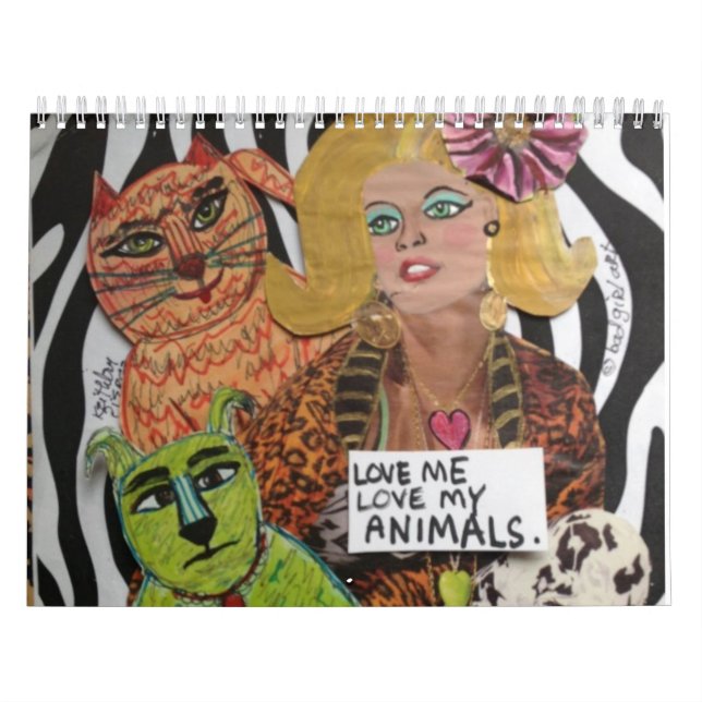LOVE ME LOVE MY ANIMALS medium CALENDAR (Cover)