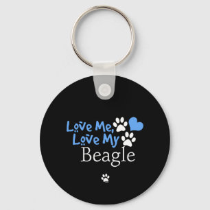 Love Me, Love My Beagle Key Ring