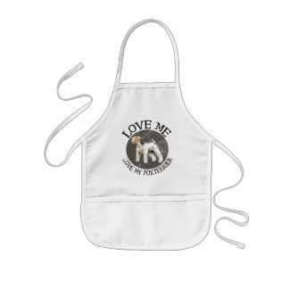 Love me, love my Fox Terrier Kids Apron