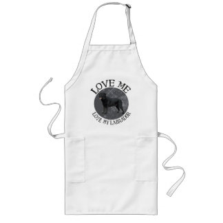 Love me, love my Labrador Long Apron
