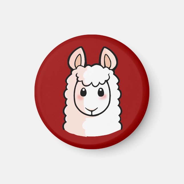 Love Me Love My Llama Magnet (Front)