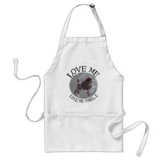 Love me, love my Poodle Standard Apron