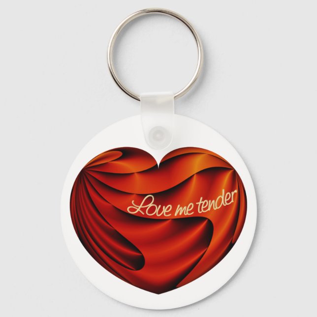 Love Me Tender Key Ring (Front)