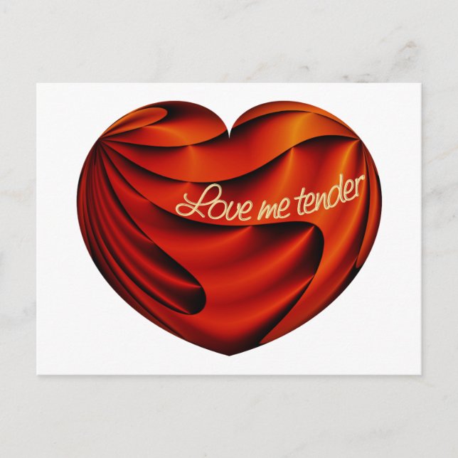Love Me Tender Postcard (Front)