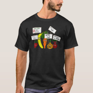 Love Meat & Potatoes Vegetables And Fruits Protest T-Shirt