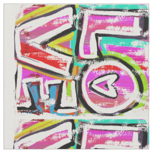 LOVE (medium print) Fabric