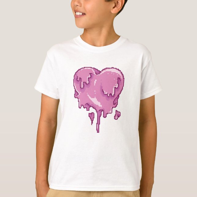 Love Melt Pixel Art T-Shirt (Front)