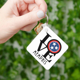 LOVE Memphis Tennessee Key Ring