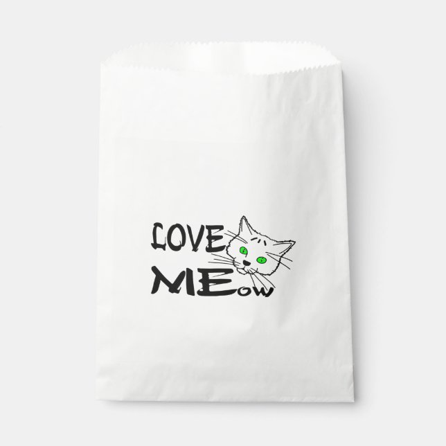 Love MEow Favour Bags (Front)