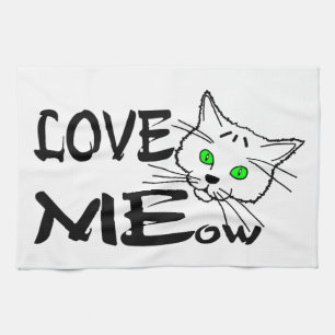 Love MEow Tea Towel