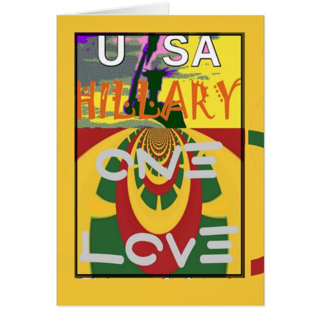 Love Message in Rasta Colours Art Print (Front)