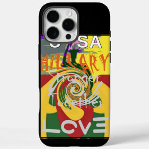 Love Message in Rasta Colours Art Print iPhone 16 Pro Max Case