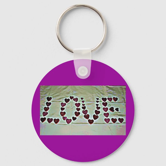 Love Message Key Ring (Front)