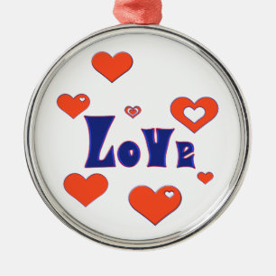 Love Metal Tree Decoration