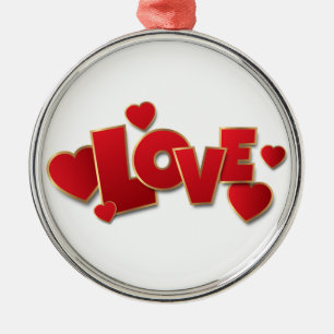 Love Metal Tree Decoration