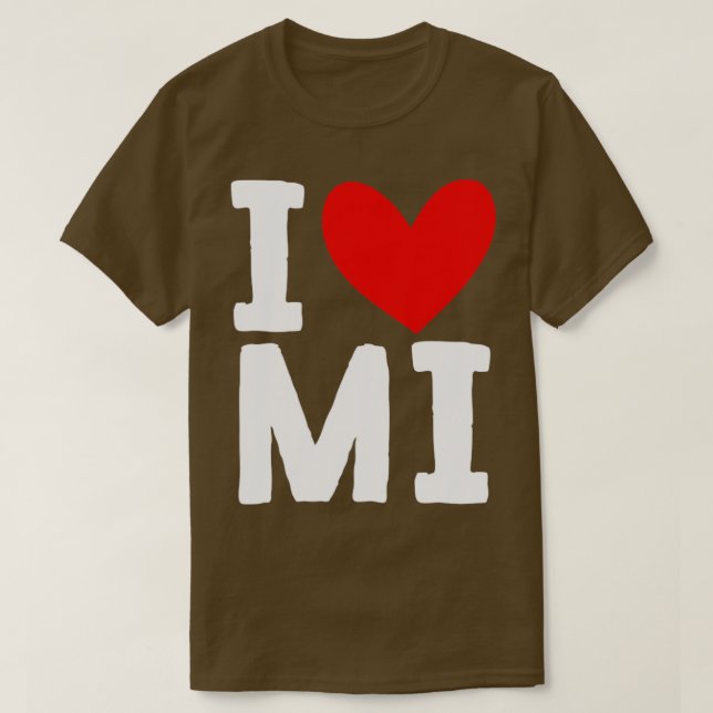 Love Michigan  T-Shirt (Design Front)