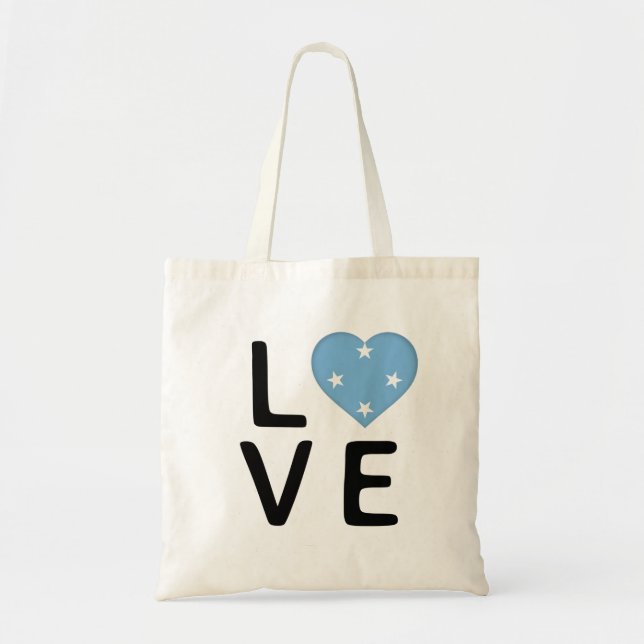 Love - Micronesia Flag Tote Bag (Front)
