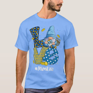 Love Mimi Life Leopard Gnome Happy Chanukah Gnome  T-Shirt