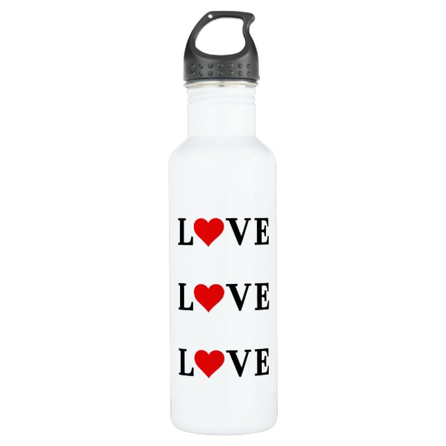 LOVE Minimalist Elegant 710 Ml Water Bottle (Front)