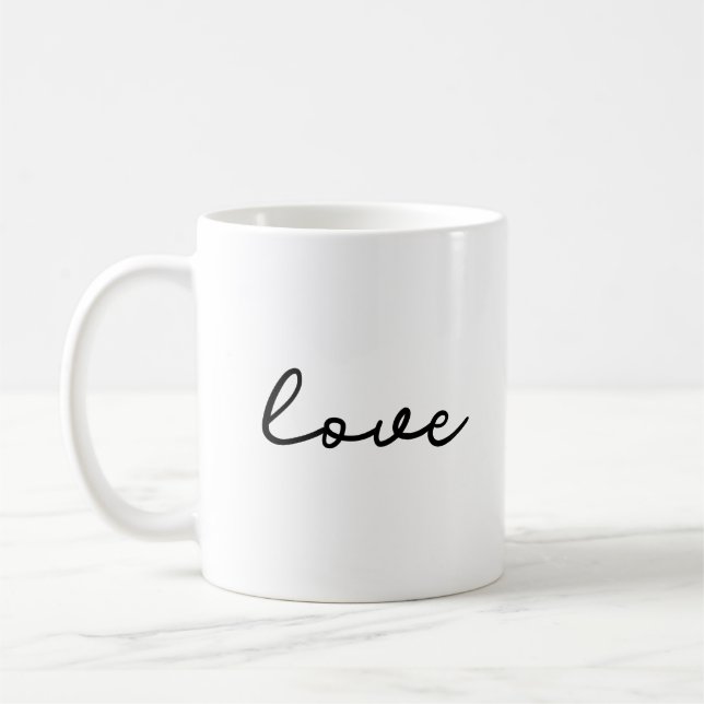 Love minimalist mug (Left)
