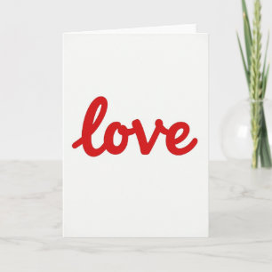 Love Minimalist Style Card