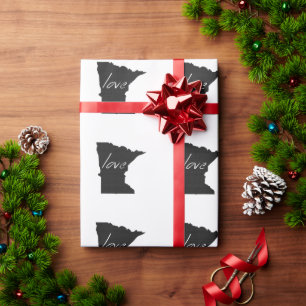 Love Minnesota Wrapping Paper