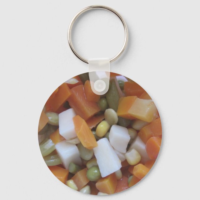 Love Mixed Vegetables Key Ring (Front)