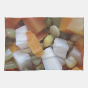 Love Mixed Vegetables Tea Towel
